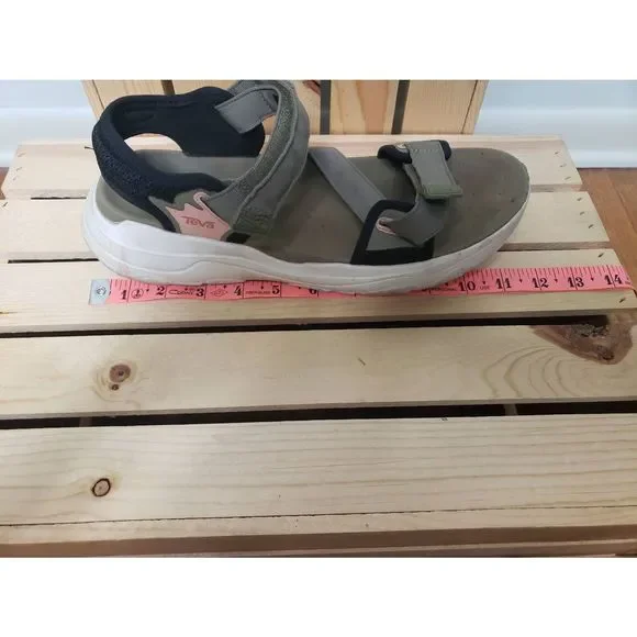 Teva Women's Zymic Adjustable Sandals Green Size 11 - Picture 4 of 13